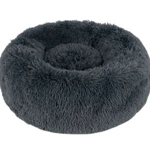 Luxurious calming dog or cat pet bolster bed, Large, New, Gray